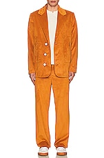 SIEDRES Corduroy Suit Jacket in Mustard, view 4, click to view large image.