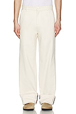 SIEDRES Anderson Pant in Ecru, view 3, click to view large image.