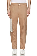 SIEDRES Justin Cargo Pant in Brown, view 5, click to view large image.