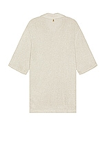 SIEDRES Colin Short Sleeve Polo in Stone, view 2, click to view large image.