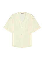 SIEDRES Colton Resort Collar Short Sleeve Shirt in Yellow, view 1, click to view large image.