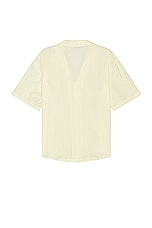 SIEDRES Colton Resort Collar Short Sleeve Shirt in Yellow, view 2, click to view large image.