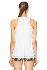 SIEDRES Karl Tank Top in White, view 3, click to view large image.