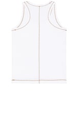 SIEDRES Karl Tank Top in White, view 2, click to view large image.