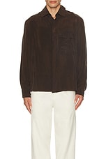 SIEDRES Aron Shirt in Brown, view 3, click to view large image.