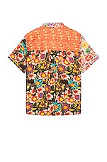 SIEDRES X Fwrd Printed Patchwork Short Sleeve Shirt in Multi, view 2, click to view large image.