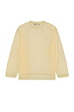 SIEDRES Long Sleeve T-shirt in Ecru, view 2, click to view large image.