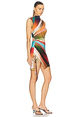 SIEDRES Nisha Sun Ray Printed Dress in Multi, view 2, click to view large image.