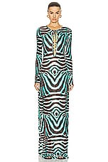 SIEDRES Magy Long Sleeve Maxi Dress in Multi, view 2, click to view large image.