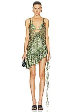 SIEDRES Fleur Asymmetric Mini Dress in Multi, view 1, click to view large image.