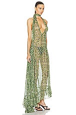 SIEDRES Arin Halter Neck Maxi Dress in Multi, view 2, click to view large image.
