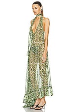 SIEDRES Arin Halter Neck Maxi Dress in Multi, view 3, click to view large image.