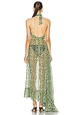 SIEDRES Arin Halter Neck Maxi Dress in Multi, view 4, click to view large image.