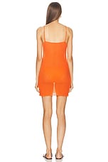 SIEDRES Ersa Mini Dress in Orange, view 3, click to view large image.