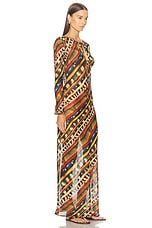SIEDRES Magy Long Dress in Multi, view 2, click to view large image.