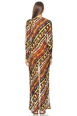 SIEDRES Magy Long Dress in Multi, view 3, click to view large image.