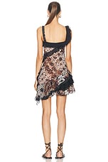 SIEDRES For FWRD Asymmetric Mini Dress in Multi, view 4, click to view large image.