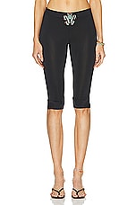 SIEDRES Tali Cropped Leggings in Black, view 1, click to view large image.