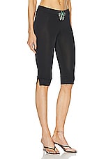 SIEDRES Tali Cropped Leggings in Black, view 2, click to view large image.
