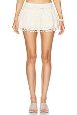 SIEDRES Nala Mini Skirt in Ecru, view 1, click to view large image.