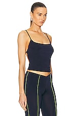 SIEDRES Windi Open Back Top in Navy, view 2, click to view large image.