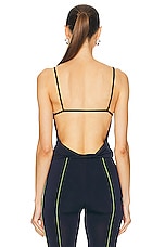 SIEDRES Windi Open Back Top in Navy, view 3, click to view large image.