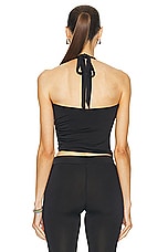 SIEDRES Ceyn Halter Top in Black, view 4, click to view large image.