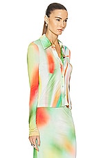 SIEDRES Tina Button Up Top in Multi, view 2, click to view large image.
