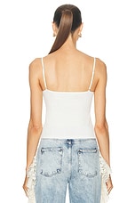 SIEDRES Duby Tank Top in White, view 3, click to view large image.