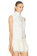 SIEDRES Yull Sleeveless Top in White, view 2, click to view large image.