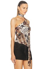 SIEDRES For FWRD One Shoulder Tank Top in Multi, view 2, click to view large image.