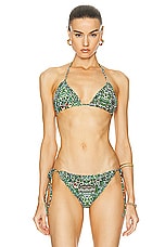 SIEDRES Vulf Triangle Bikini Top in Multi, view 1, click to view large image.