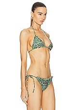 SIEDRES Vulf Triangle Bikini Top in Multi, view 2, click to view large image.
