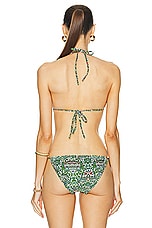 SIEDRES Vulf Triangle Bikini Top in Multi, view 3, click to view large image.