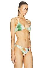SIEDRES Liya Triangle Bikini Top in Multi, view 2, click to view large image.