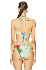 SIEDRES Liya Triangle Bikini Top in Multi, view 3, click to view large image.