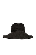SENSI STUDIO Safari Hat in Black, view 3, click to view large image.