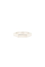 Serge de Nimes Hex Ring in Silver, view 1, click to view large image.