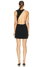 St. Agni Deconstructed Mini Dress in Black, view 5, click to view large image.