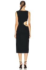 St. Agni Arc Cut Out Dress in Black, view 4, click to view large image.