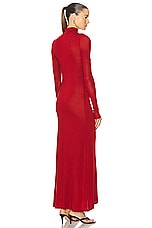St. Agni Jersey Maxi Dress in Rouge, view 3, click to view large image.