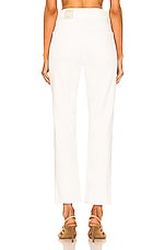 St. Agni High Waist Crop Straight in Off White, view 3, click to view large image.