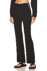 St. Agni Link Detail Pants in Black, view 1, click to view large image.