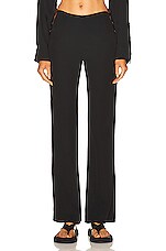 St. Agni Link Detail Pants in Black, view 2, click to view large image.