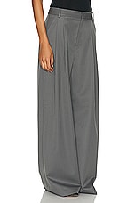St. Agni Homme Pleat Pants in Pewter Grey, view 2, click to view large image.