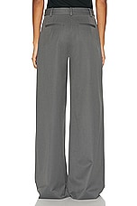 St. Agni Homme Pleat Pants in Pewter Grey, view 3, click to view large image.