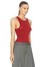 St. Agni Jersey Tank Top in Rouge, view 2, click to view large image.