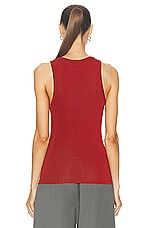 St. Agni Jersey Tank Top in Rouge, view 3, click to view large image.