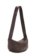 St. Agni Soft Crescent Bag in Chocolate, view 3, click to view large image.