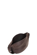 St. Agni Soft Crescent Bag in Chocolate, view 4, click to view large image.